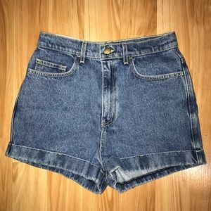 American Apparel High Waisted Cuffed Shorts